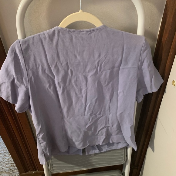 Stunning Talbots powder blue 100% silk blouse size small - Picture 4 of 4